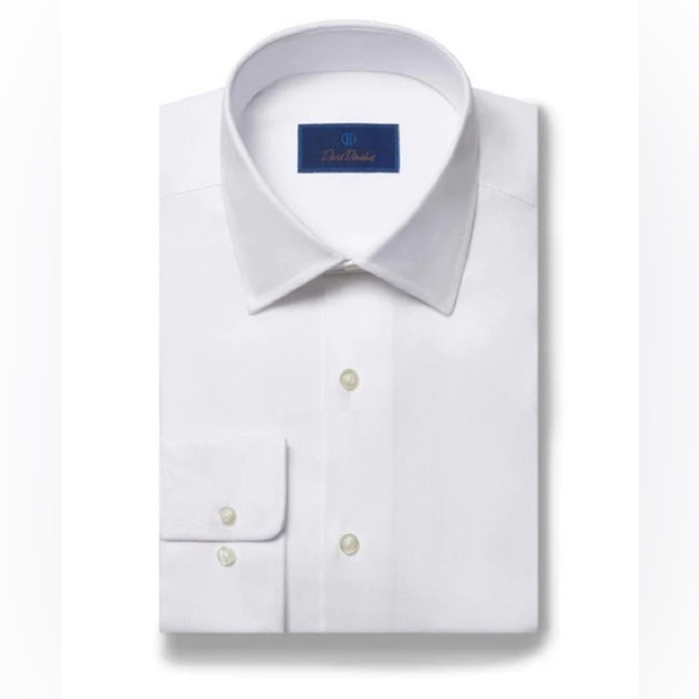 David Donahue White Dress Shirt